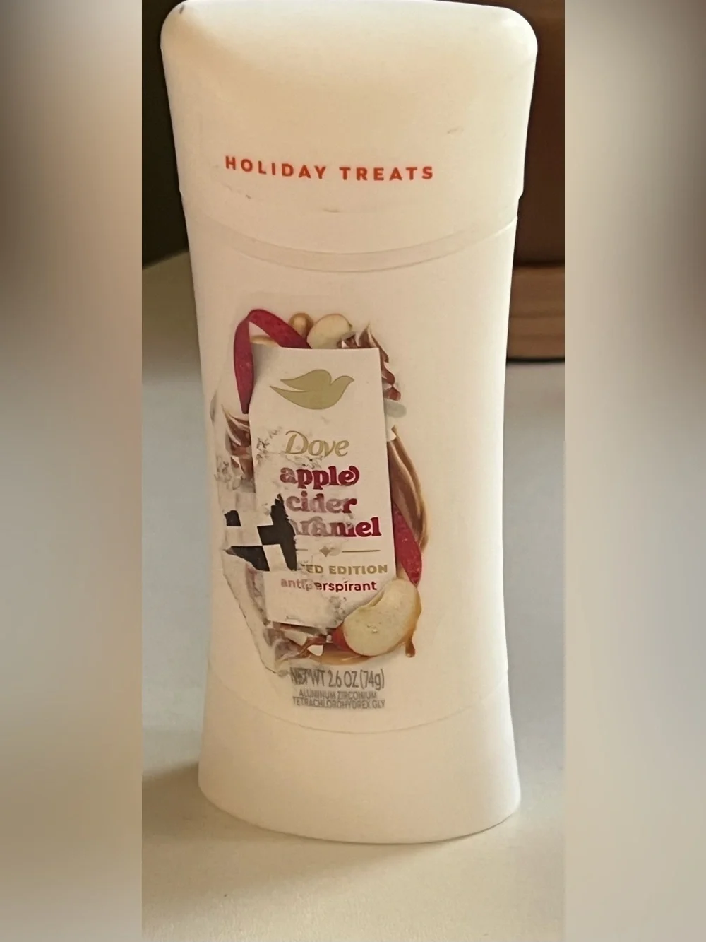Dove Apple Cider Caramel Holiday Treats Limited Edition Antiperspirant 2.6 oz
